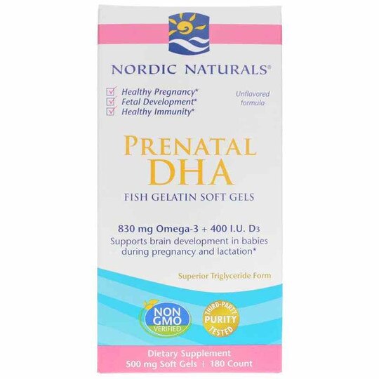 Prenatal DHA in Fish Gelatin Softgels, Nordic Naturals
