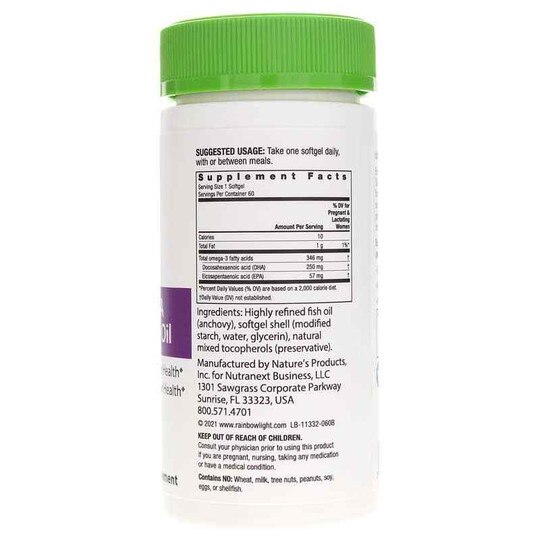 Prenatal DHA Omega-3 Fish Oil, 60 Softgels, RBL