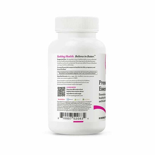Prenatal Essentials Chewable, 60 Chewable Tablets, SKH