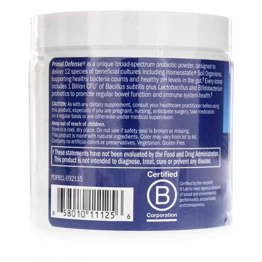 Primal Defense HSO Probiotic Formula Powder, 2.85 Oz, GOL