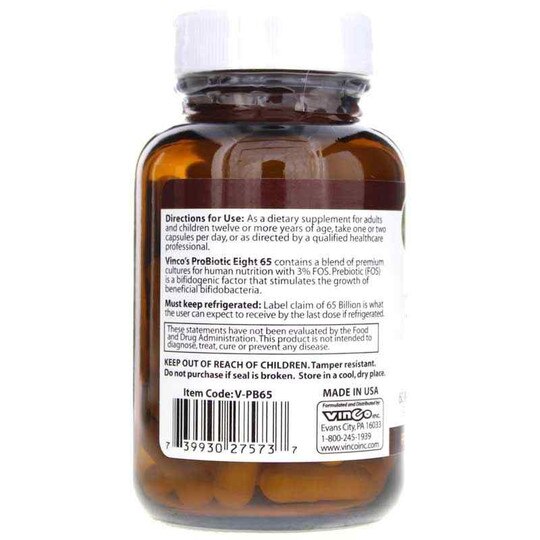 ProBiotic Eight 65, 60 Veg Capsules, VNC