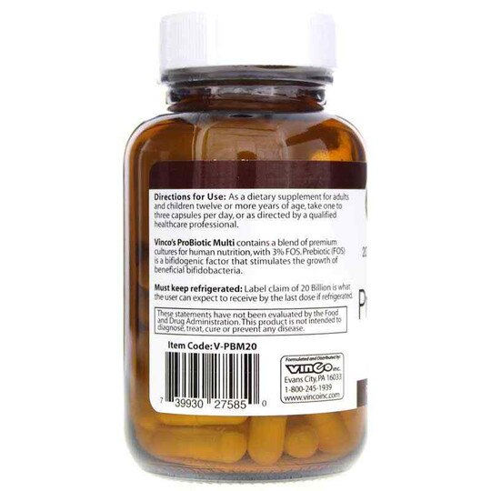 Probiotic Multi 20 Billion CFU, 60 Capsules, VNC