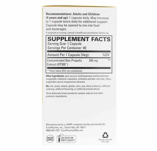 Propolis Extract Immune Power from Nature, 60 Capsules, TNT