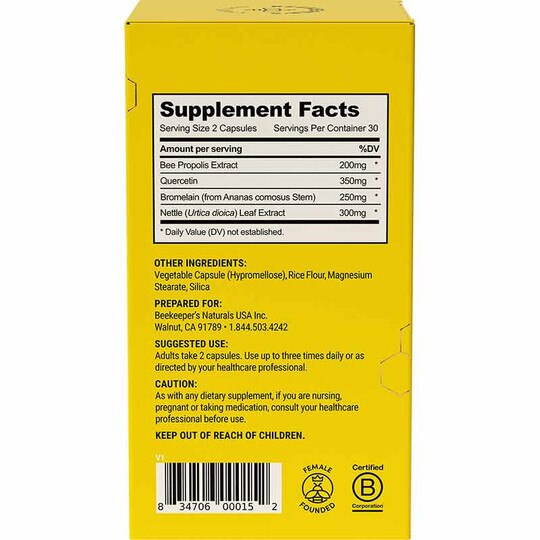 Propolis Sinus Support, 60 Vegan Capsules, BKN