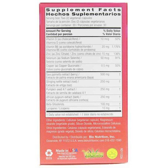 Prostate Wellness, 60 Veg Capsules, BNU