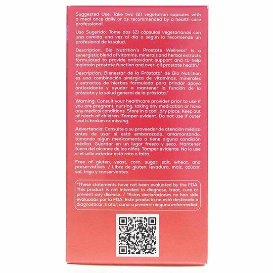 Prostate Wellness, 60 Veg Capsules, BNU