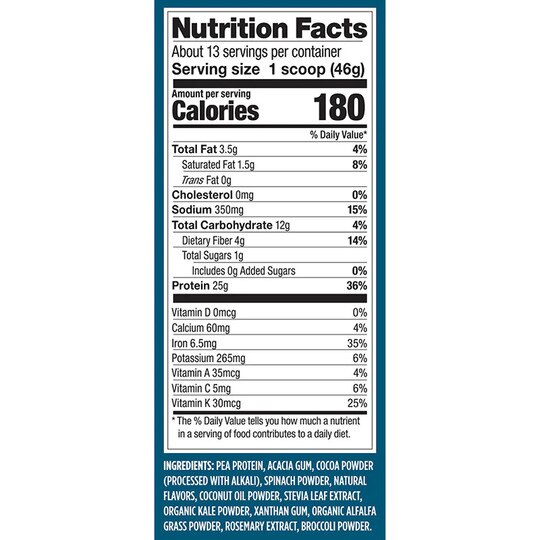 Protein + Supergreens, VGA