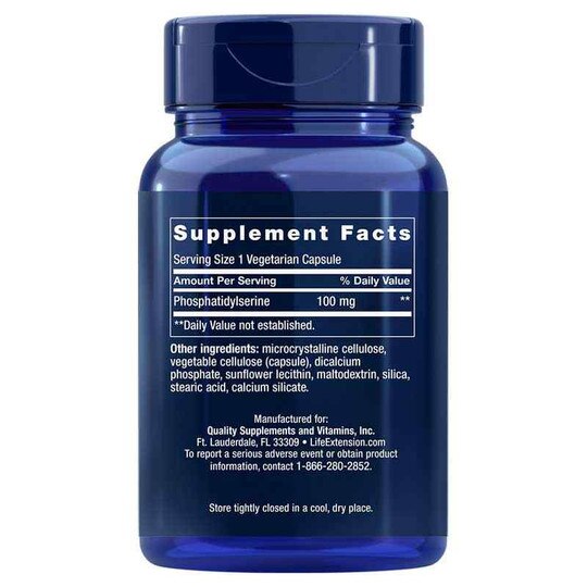 PS Caps 100 Mg, 100 Veg Capsules, LFE