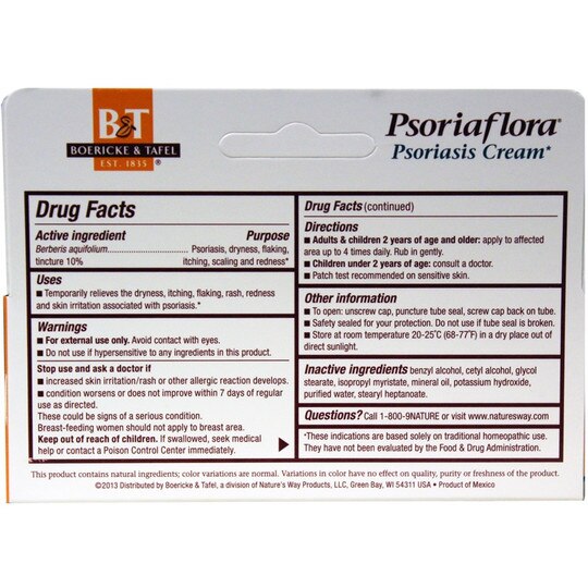Psoriaflora Topical Psoriasis Cream, Boericke & Tafel