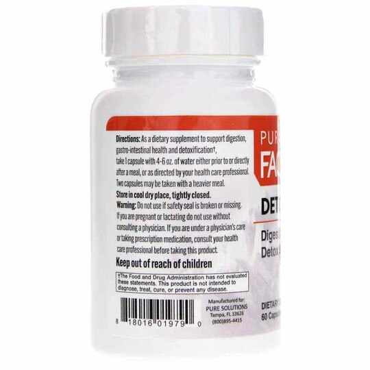 Pure Factors Detox, 60 Capsules, FSL