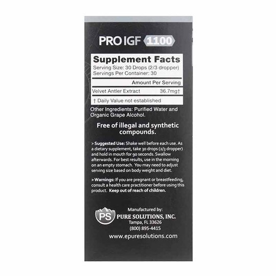 Pure Factors Professional Pro IGF 1100, 1 Oz, FSL