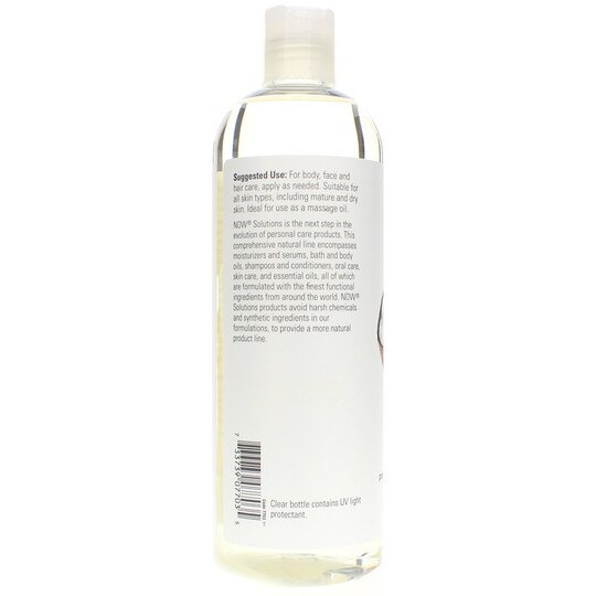 Pure Fractionated Liquid Coconut Oil, 16 Oz, NOW