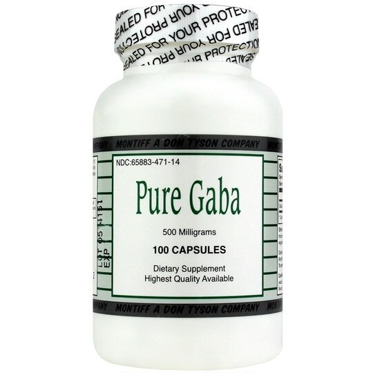 Pure Gaba 500 Mg, 100 Capsules, MNT