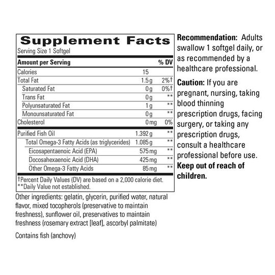 Pure Omega Ultra HP, 90 Softgels, INT