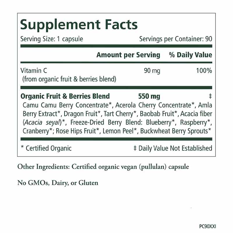 Pure Radiance C is created with 100 allnatural wholefood ingredients