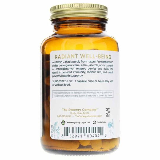 Pure Radiance C Organic Vitamin C Capsules, 90 Veg Capsules, PSY