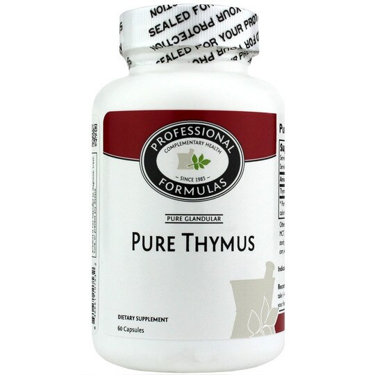 Pure Thymus Glandular Capsules, Professional Complementary Health Formulas
