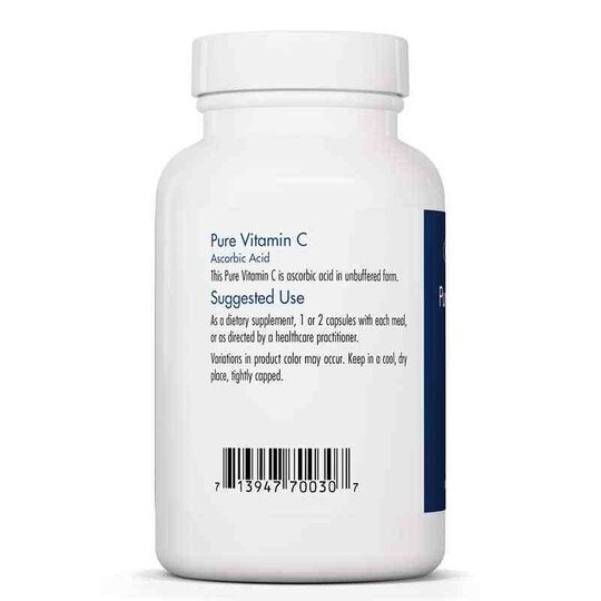 Pure Vitamin C Ascorbic Acid, 100 Veg Capsules, ARG