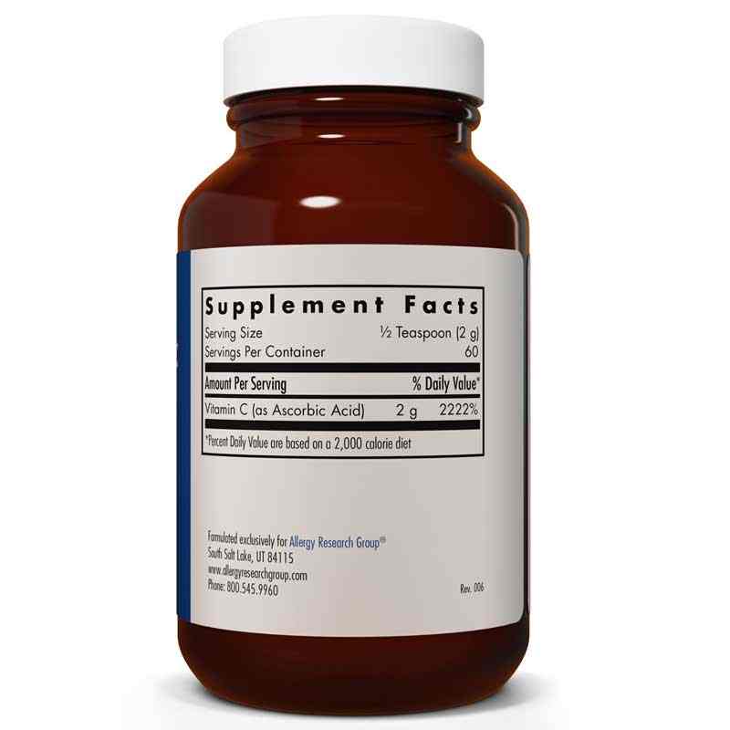 Pure Vitamin C Ascorbic Acid Powder, Allergy Research Group