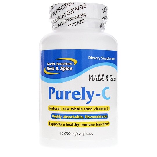 Purely-C Wild & Raw, 90 Veg Capsules, NAHS