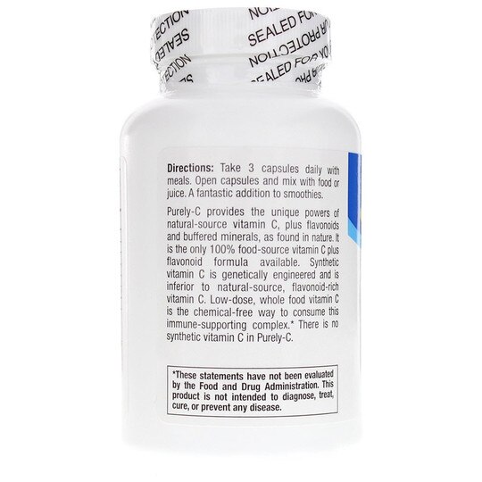 Purely-C Wild & Raw, 90 Veg Capsules, NAHS