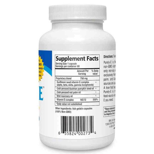 Purely-E, 60 Capsules, NAHS