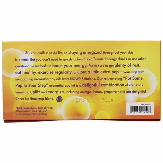 Put Some Pep In Your Step Essential Oils Kit, 4 Piece(s, NOW