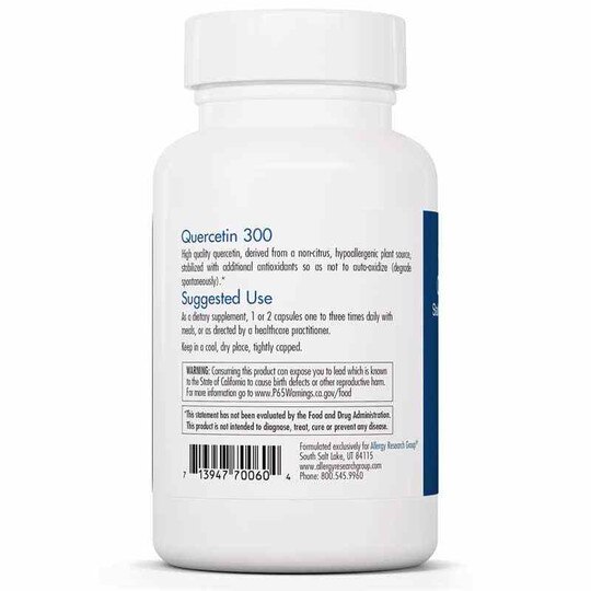 Quercetin 300, 60 Veg Capsules, ARG