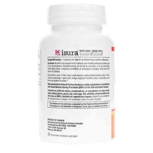 Quercetin 500 Mg, 60 Veg Capsules, NF