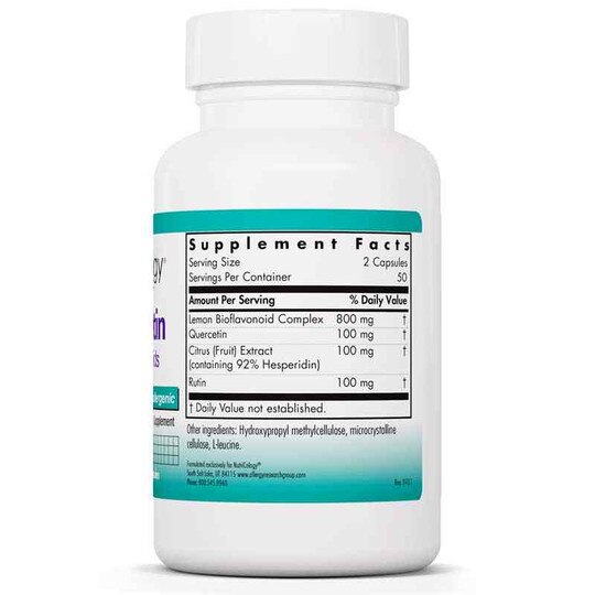 Quercetin Bioflavonoids, 100 Veg Capsules, NTC