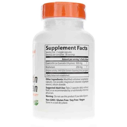 Quercetin Bromelain, 180 Veg Capsules, DRB