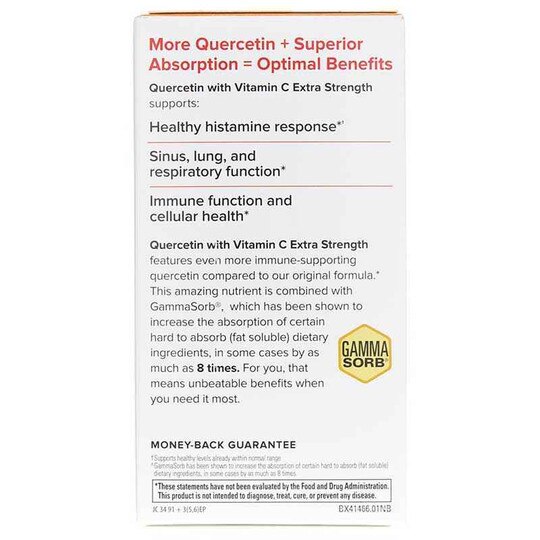 Quercetin with Vitamin C Extra Strength, 60 Capsules, TNT
