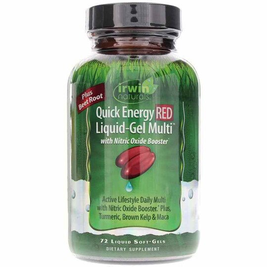 Quick Energy RED LiquidGel Multi, Irwin Naturals