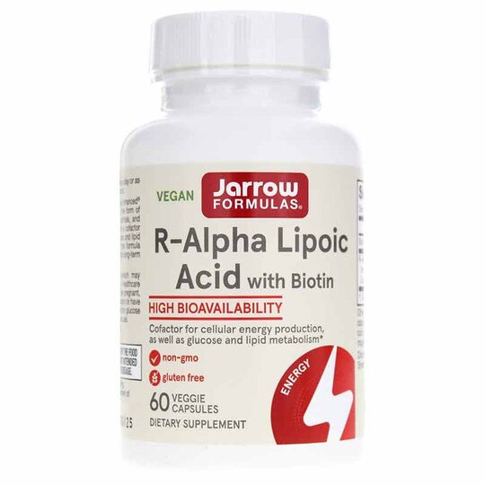 R-Alpha Lipoic Acid 100 Mg + Biotin, 60 Veg Capsules, JRF