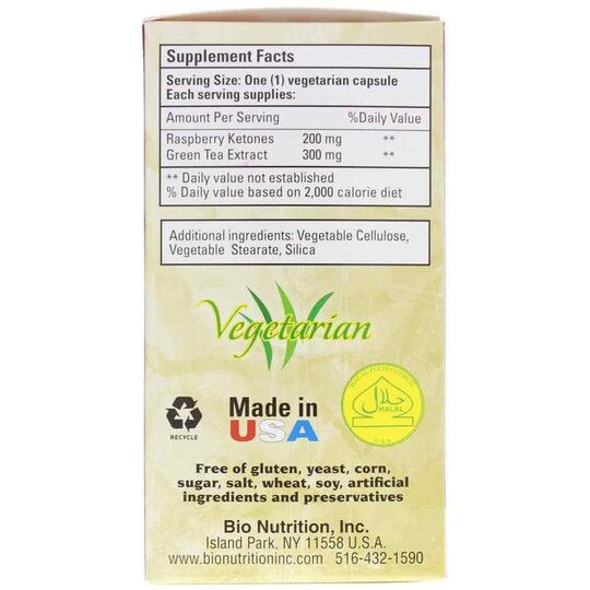 Raspberry Ketone Diet, 60 Veg Capsules, BNU