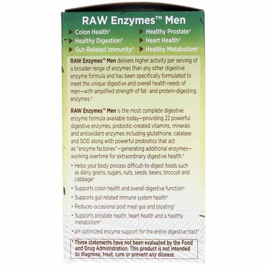 Raw Enzymes Men, Garden of Life