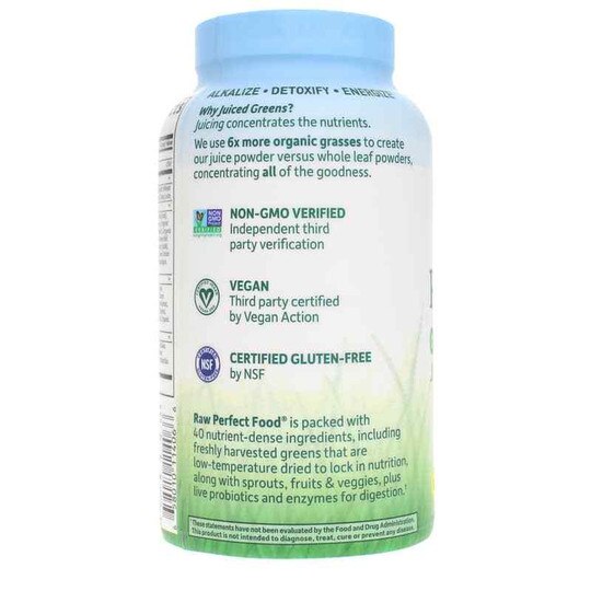 Raw Perfect Food Green Superfood Capsules, 240 Veg Caps, GOL