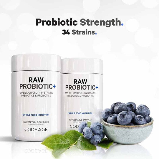 Raw Probiotic+, 30 Veg Capsules, CDE