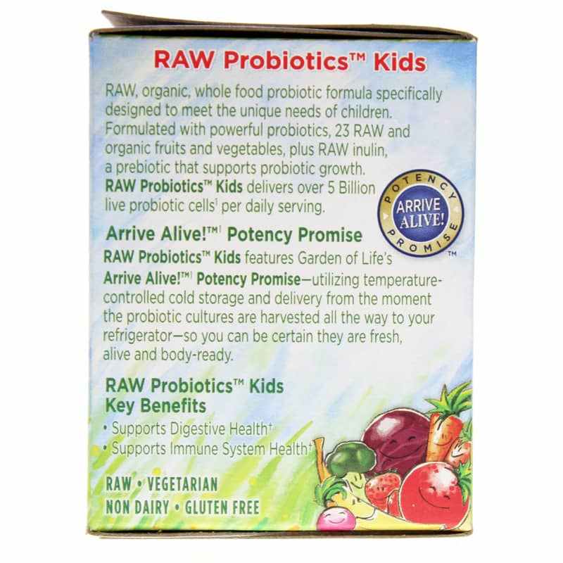 Raw Probiotics Kids from Garden of Life delivers more than 5 billion