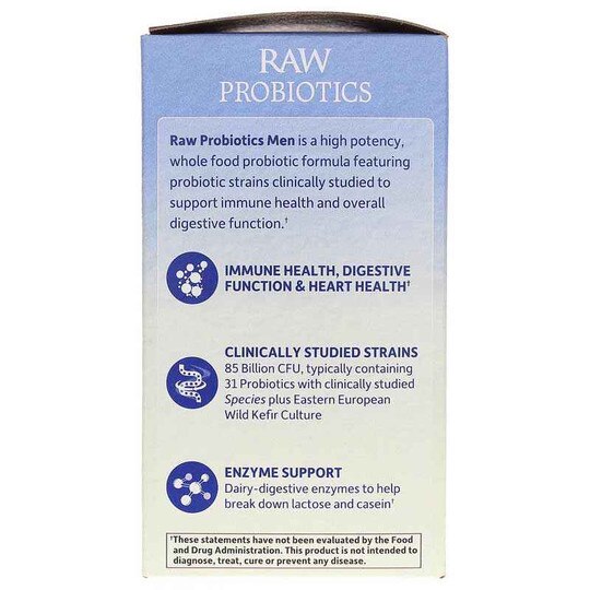 Raw Probiotics Men, 90 Veg Capsules, GOL