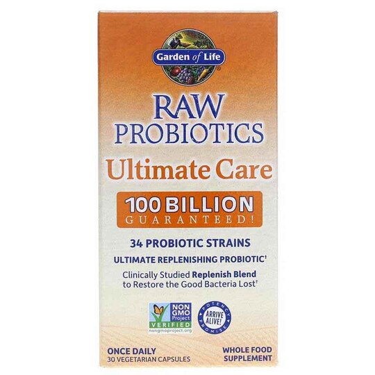Raw Probiotics Ultimate Care, 30 Veg Capsules, GOL