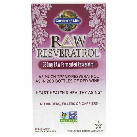 Raw Resveratrol 350 Mg, Garden of Life