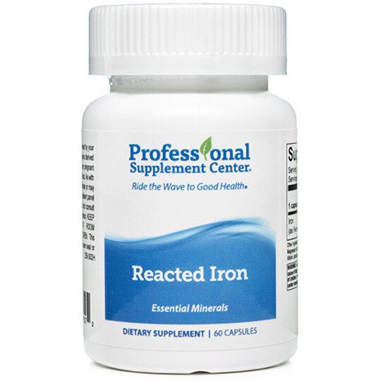 Reacted Iron, 60 Capsules, PSC