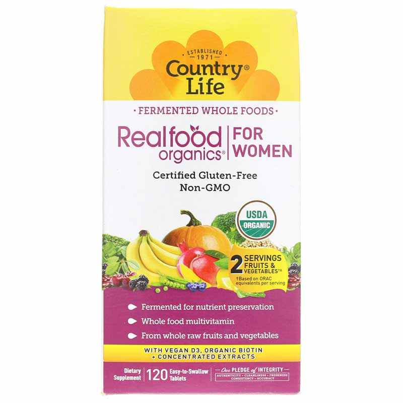 Realfood Organics Womens Daily Nutrition, Country Life