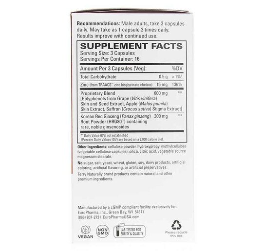 Red Ginseng HRG80 Male Sexual Enhancement, 48 Capsules, TNT