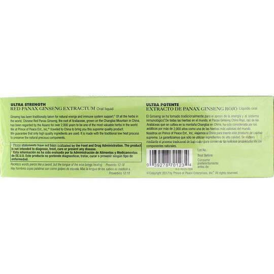 Red Panax Ginseng Extractum Ultra Strength, 30 Bottles, PNP