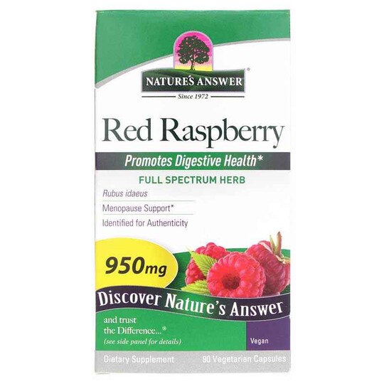 Red Raspberry Leaf, 90 Veg Capsules, NAN