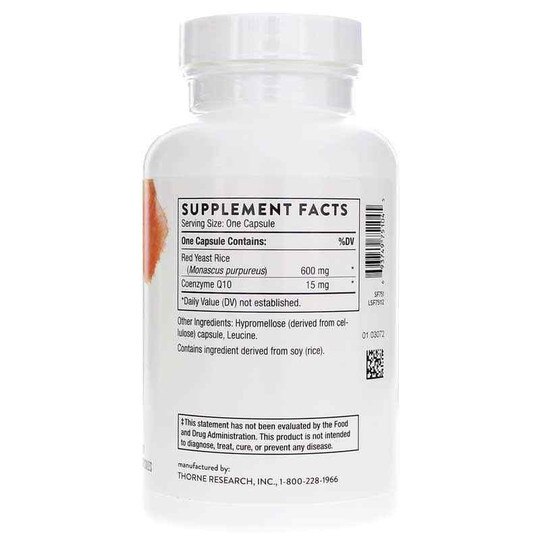 Red Yeast Rice + CoQ10, 120 Capsules, THR