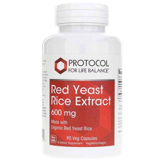Red Yeast Rice Extract 600 Mg, 90 Veg Capsules, PFLB