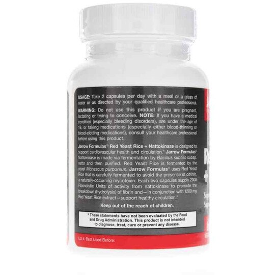 Red Yeast Rice + Nattokinase, Jarrow Formulas